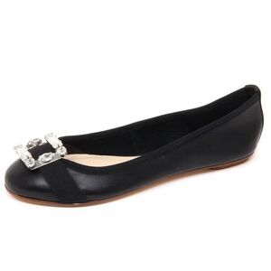 Anna Baiguera Annette Flex Ballerina Donna Black Crystal Buckle Shoe Women’s 40